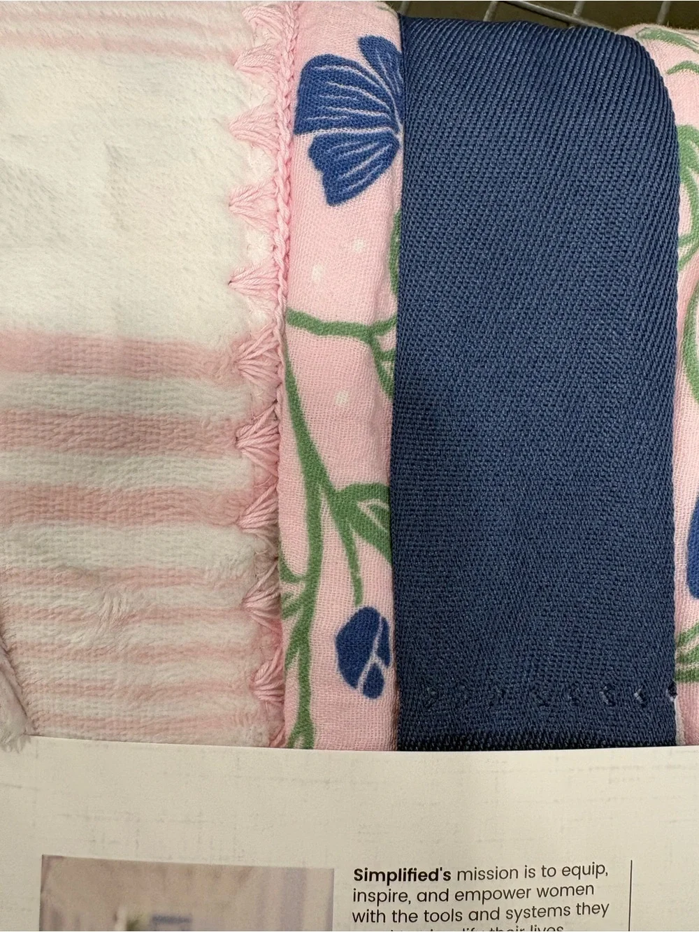 Berkshire Pink Floral Cotton Gauze Throw